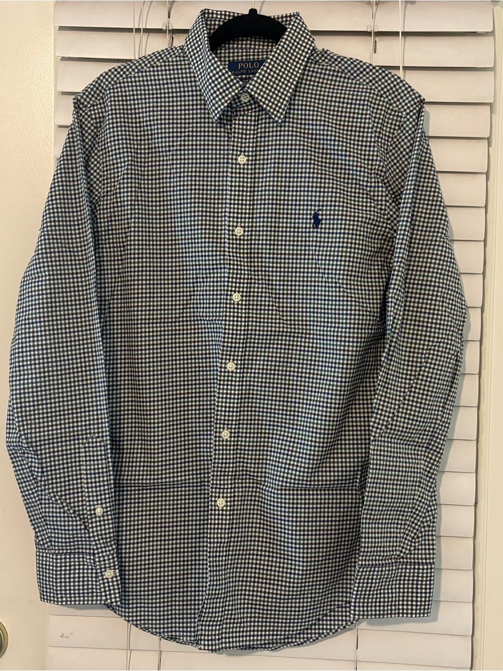 Polo Ralph Lauren Men’s Medium Slim Fit Gingham Check Button Down Shirt Muliti